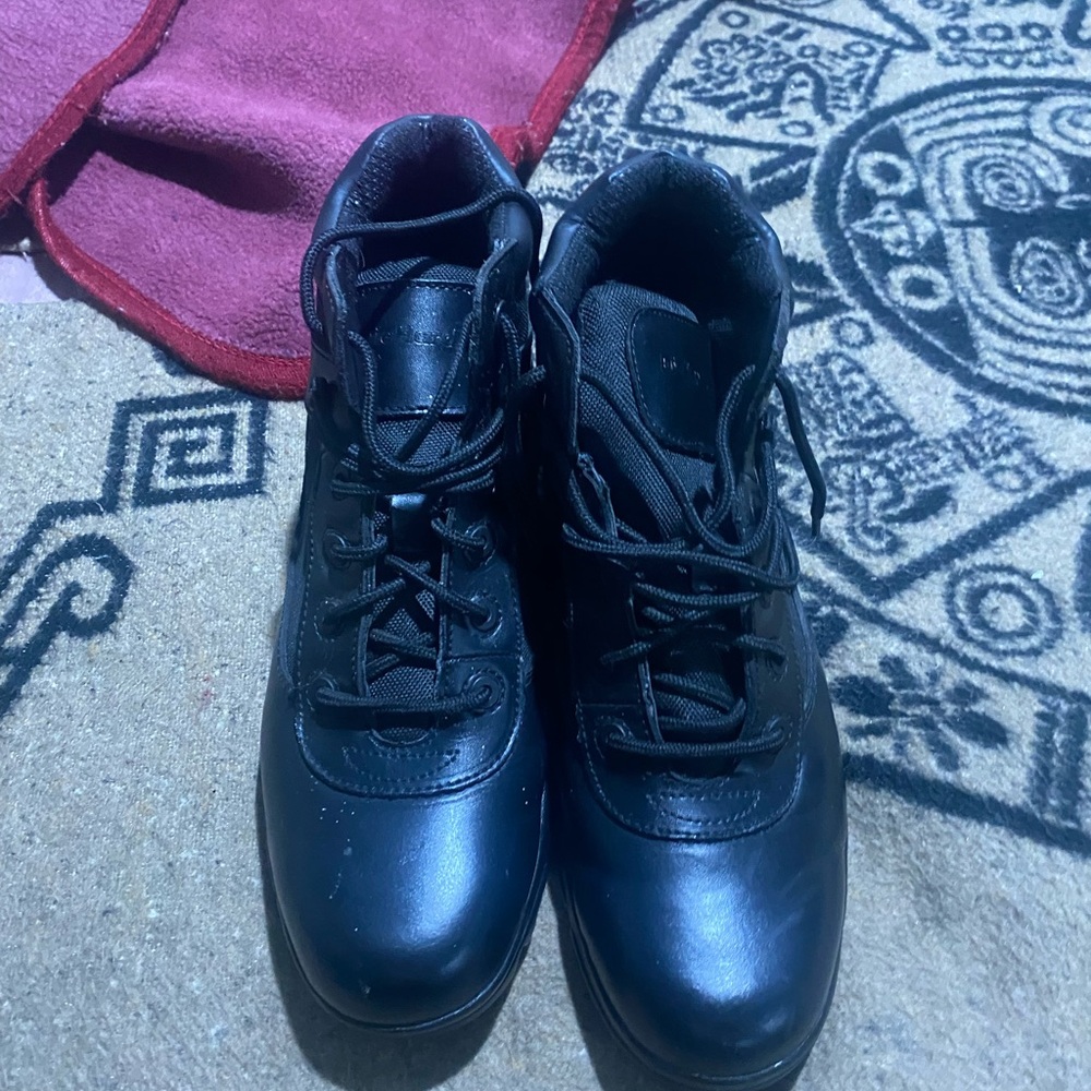 DieHard 6" Men's Steel  Toe Work Boots- Black Size 12 Non Slip Construction